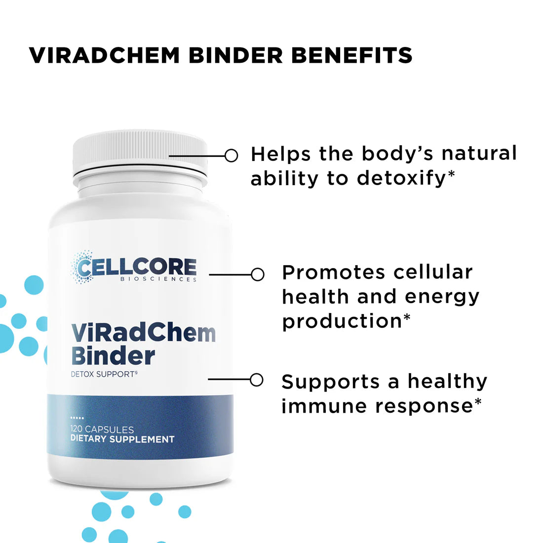 ViradChem Binder Benefits Intestinal Permeability KIT CellCore TRS Detox